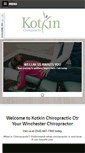 Mobile Screenshot of kotkinchiropractic.com